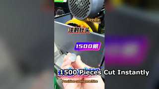 1500 stukjes in één keer snijden?