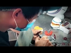 Tanden met een scherpe afmeting