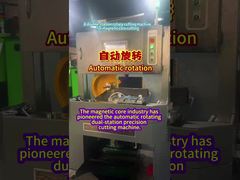 De magnetische kernindustrie heeft de automatische roterende precisie snijmachine met dubbel station als pionier gebruikt.