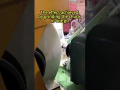 Het effect bereikt door de klauwplaat in één keer te slijpen