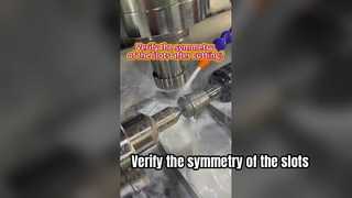 Controleer de symmetrie van de sleuven na het snijden?